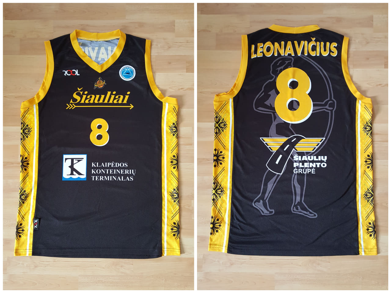 BC Šiauliai. Marškinėliai - Gintaras Leonavičius (2015-16, FIBA Europe Cup)